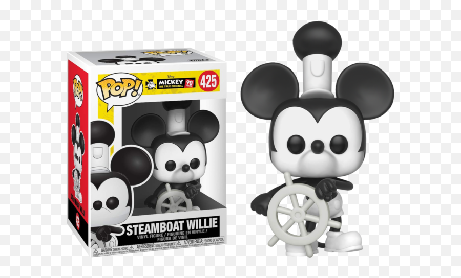 Multicolor 32182 Steamboat Willie Collectible Figure Funko - Funko Pop Mickey Mouse Steamboat Willie Emoji,Emoji Movie Funko Pop