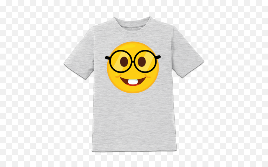 Geek Smiley Kinder T - Shirt Happy Emoji,Emoticon Tshirts