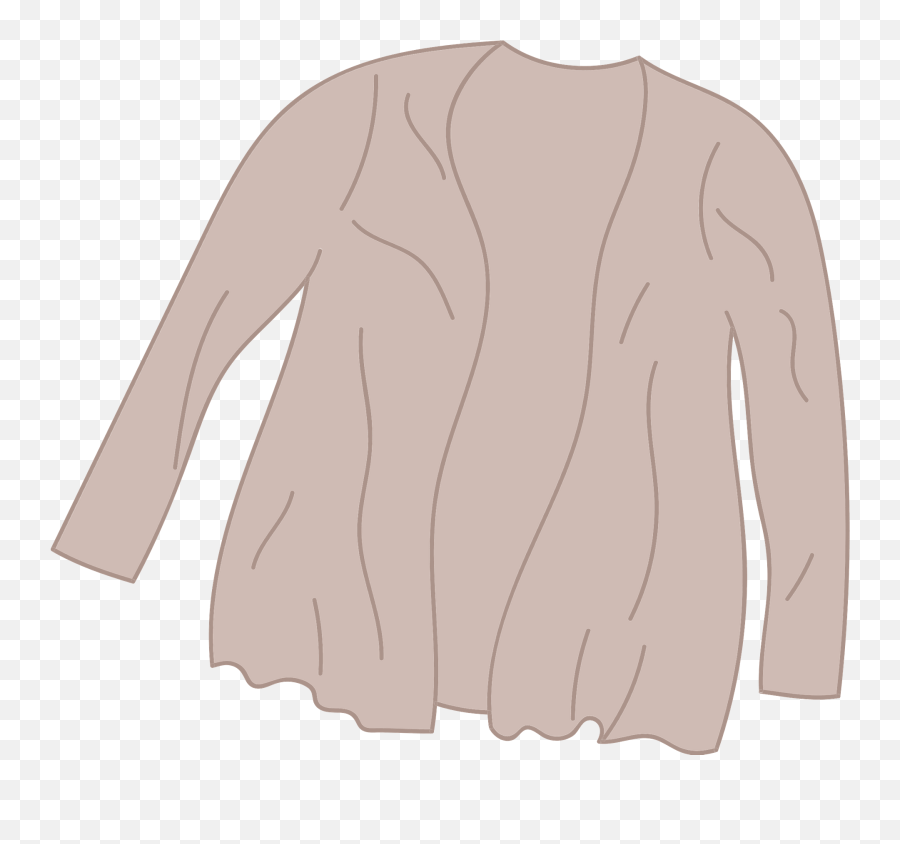 Cardigan Clipart - Long Sleeve Emoji,Pink Sweater Emoji