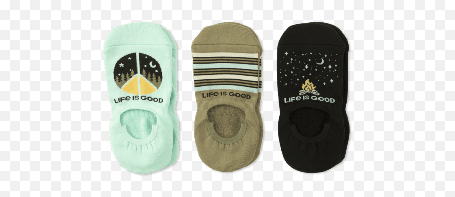 Outdoor Peace Cushioned No Show Socks - Unisex Emoji,Emoji Slippers For Children