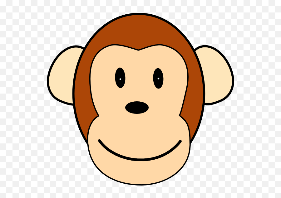 Clip Art Monkey Face - Monkey Face Png Emoji,Cheeky Monkey Emoticon