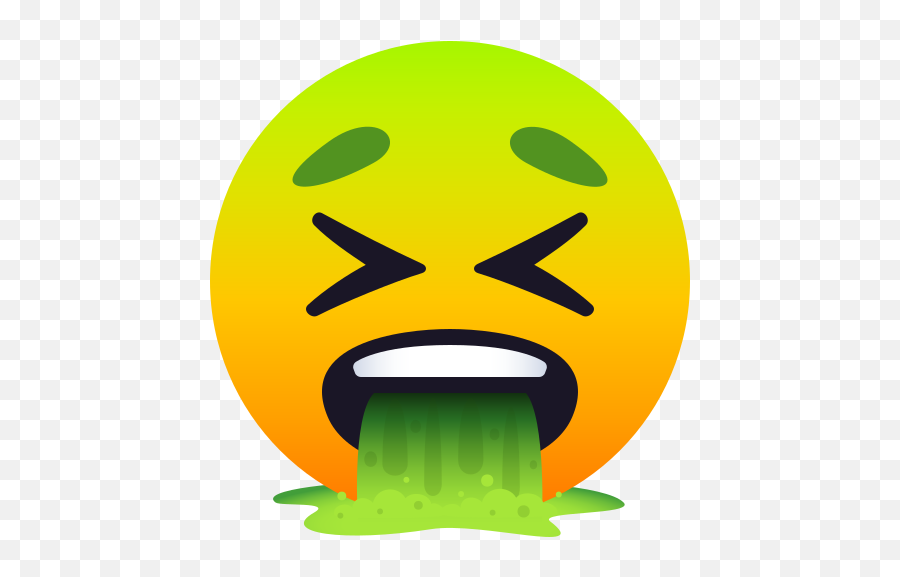 Emoji Puking Face Sick To Copy - Emoji De Vomito,Puking Emoji
