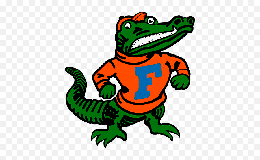 Florida Gators Logo Gator - Old Florida Gators Logo Emoji,Animated Gator Chomp Emoticon For Android Phone