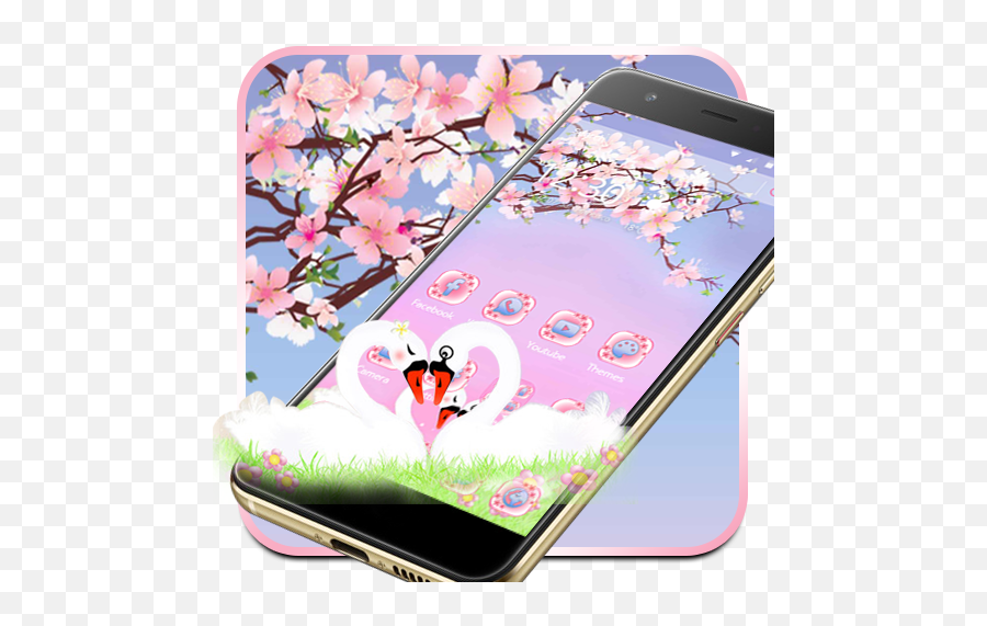 Amazoncom Beautiful Swan Love 2d Theme Appstore For Android Emoji,Spring Animated Emojis