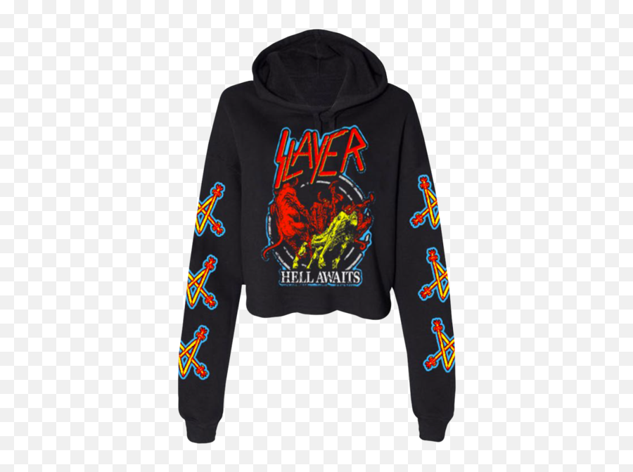 Slayer Official Store U2013 Slayer Store - Long Sleeve Emoji,Wave Of Emotion Pullover