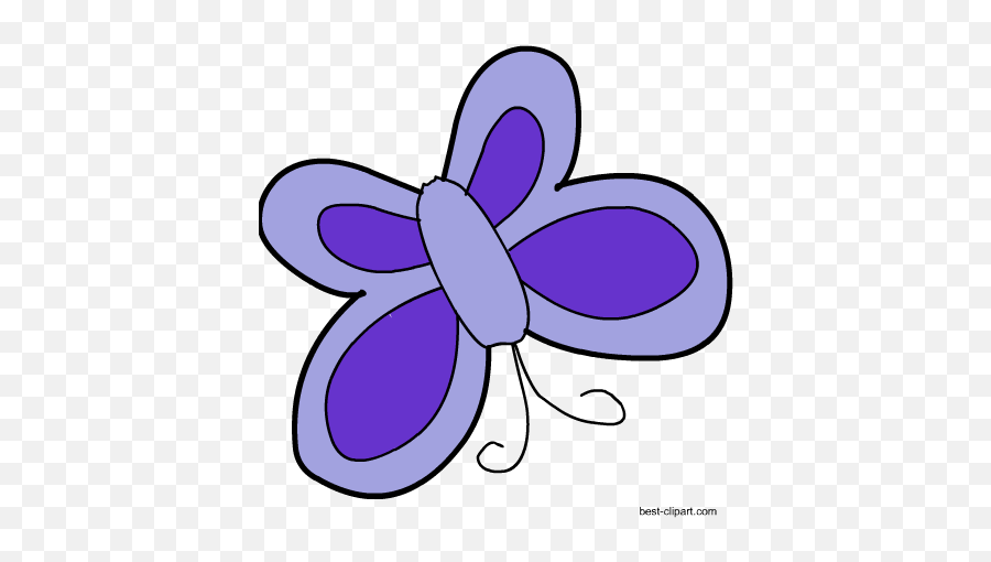 Free Cute Butterfly Clip Art Graphics - Girly Emoji,Purple Butterfly Emojis