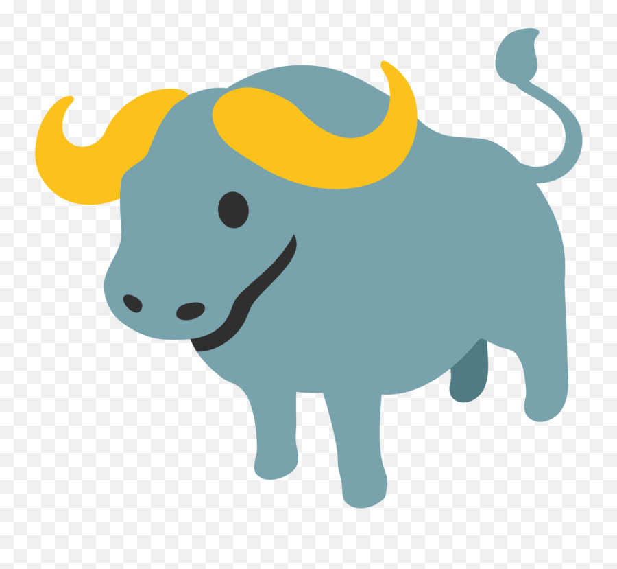 Emoji U1f403 - Water Buffalo Cartoon,Bull Emoji