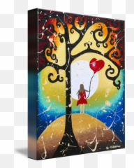 Heart Red Dress Girl - Decorative Emoji,Surreal Red Dress Emotions
