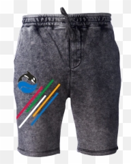 Seaworld - Mineral Wash Fleece Shorts Emoji,Flowers By Zoe Emoji Shorts