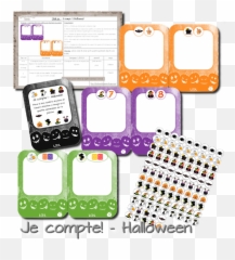 Theme Halloween - Je Compte Halloween Emoji,Les Emotions Citrouille Languette