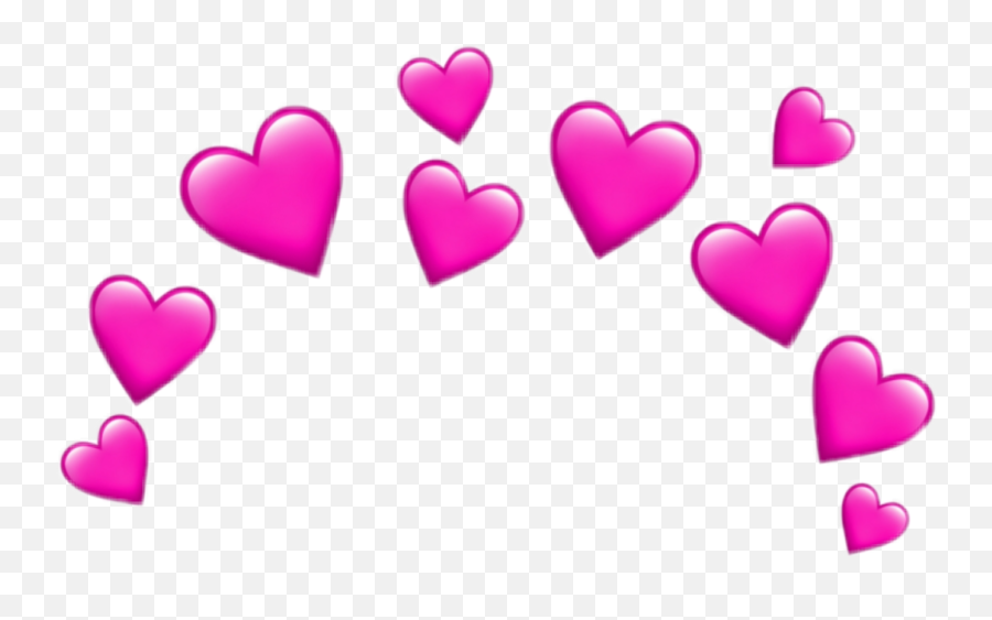Transparent Emoji Hearts Png Clipart - Crown Hearts Emoji Png,What Emoji Is This Heart And Notes