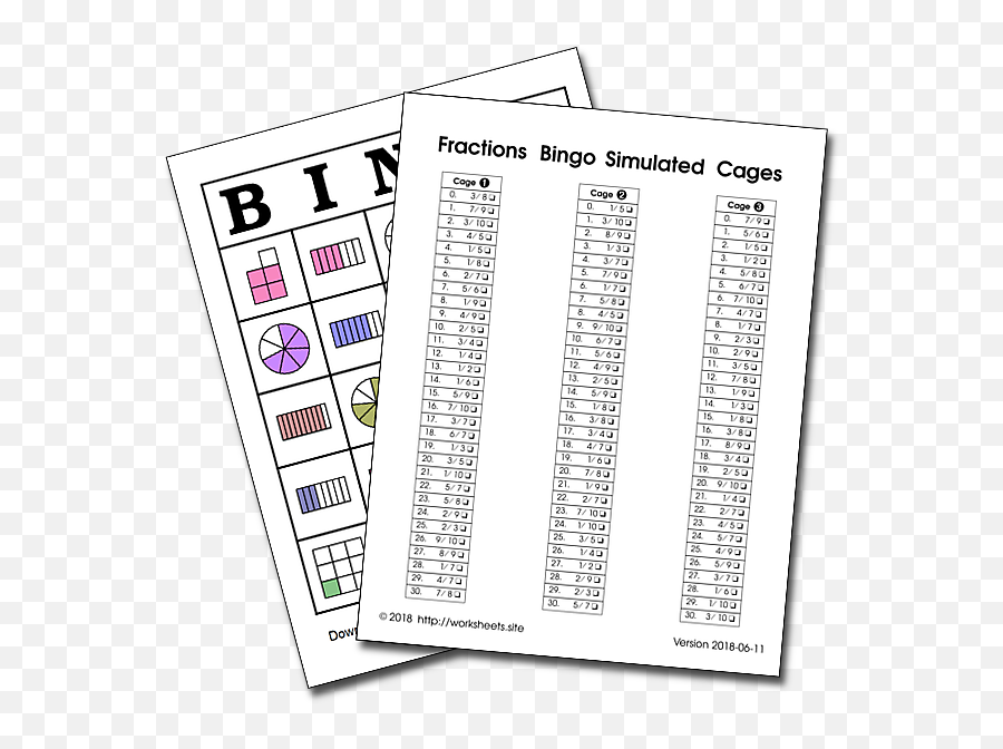 Fractions Bingo - Dot Emoji,Emoji Bingo Board For Classroom
