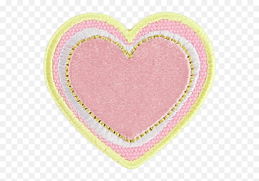 Pastel Stitched Heart Patch - Stoney Clover Lane Emoji,Love You Emoticon Gif Disney