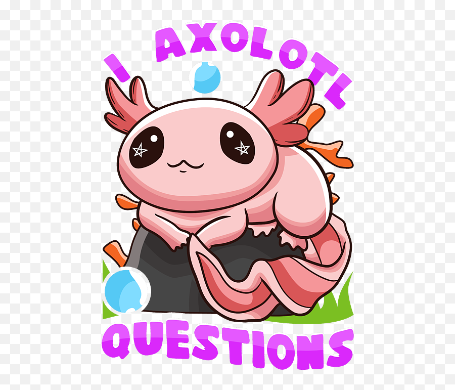 I Axolotl Questions I Ask A Lot Of Questions Pun Puzzle For Emoji,Axolotl Emoticons
