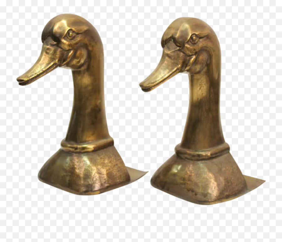 Pair Of Brass Duck Bookends Home U0026 Living Bookends Emoji,Boxing Gloves With Emojis On Them
