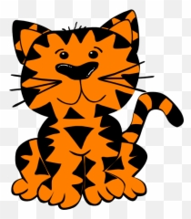 Tiger Clip Art At Vector Clip Art Free - Clipartix Orange Tiger Clipart Emoji,Tigger Emoji