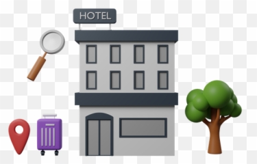 Premium Hotel Location 3d Illustration Download In Png Obj Emoji,Google Sheets Hotel Emoji