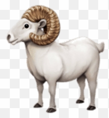 Upscaled Goat Emoji - Ram Emoji,Goat Emoji