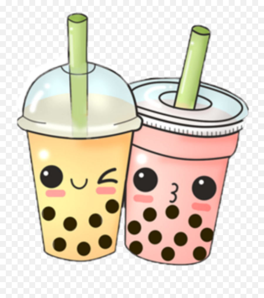 My Sticker Clipart - Full Size Clipart 3543045 Pinclipart Boba Cute Emoji,Emoji Keychain Brandy Melville