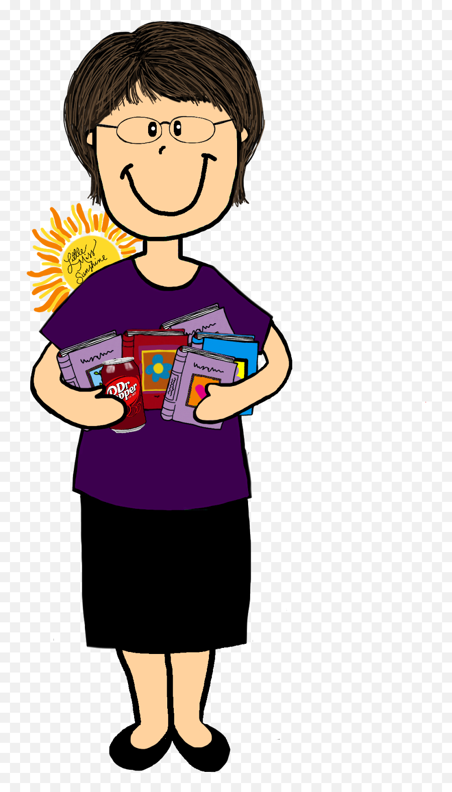 Female Clipart Librarian Female Librarian Transparent Free - School Principal Clipart Png Emoji,Dominos Emoji Girl