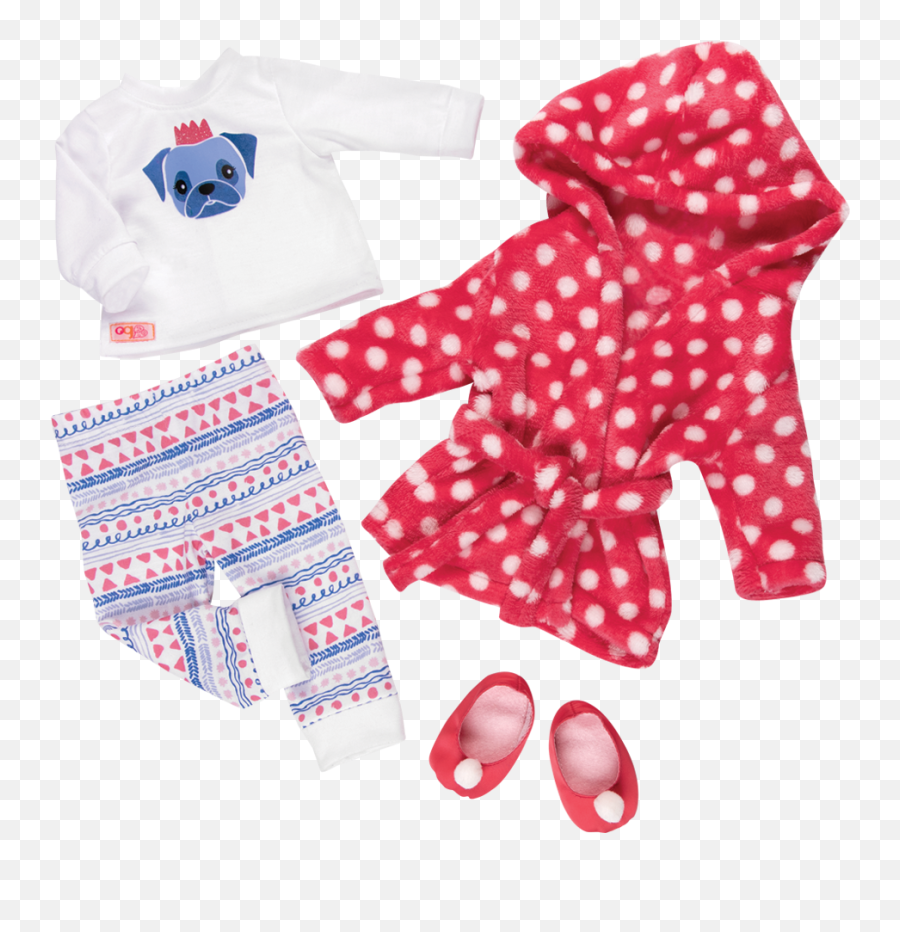 Snuggle Up Pajama Outfit And Bathrobe For Dolls Our Emoji,Girls Emoji Bathrobe
