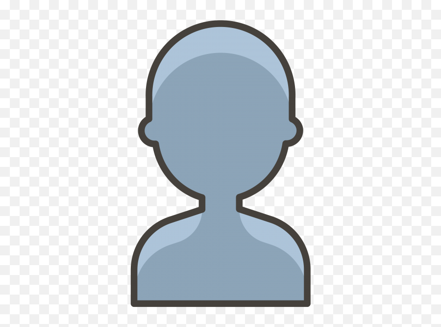 Bust In Silhouette Emoji Clipart - Clipart Silhouette Emoji Bust,Speaking Head Emoji