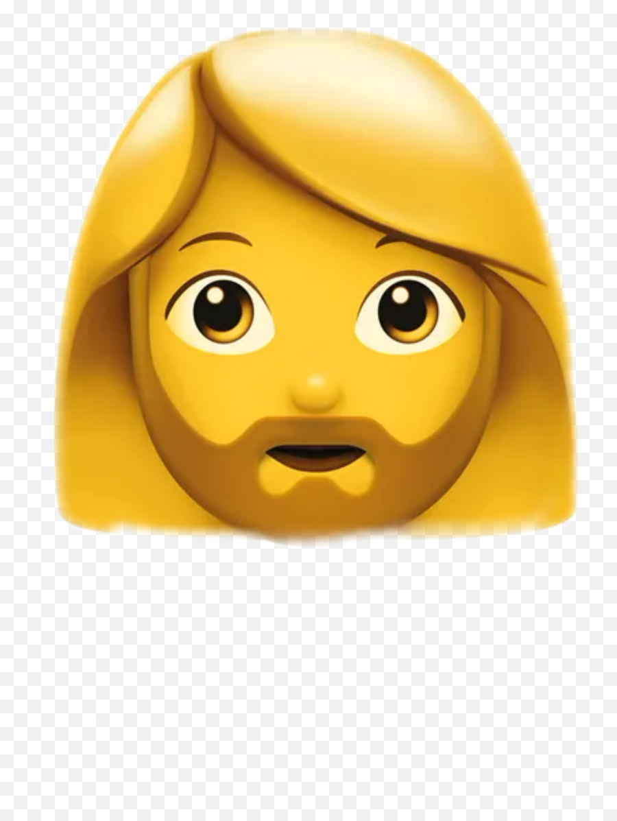 Discover Trending - Ios Emojis,Bearded Emoticon