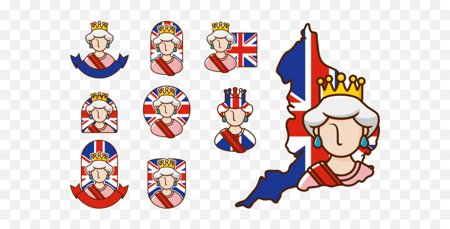 Download Vector - Queen Elizabeth Emotions Expression Queen Elizabeth And England Fanart Emoji,Emotions Vector