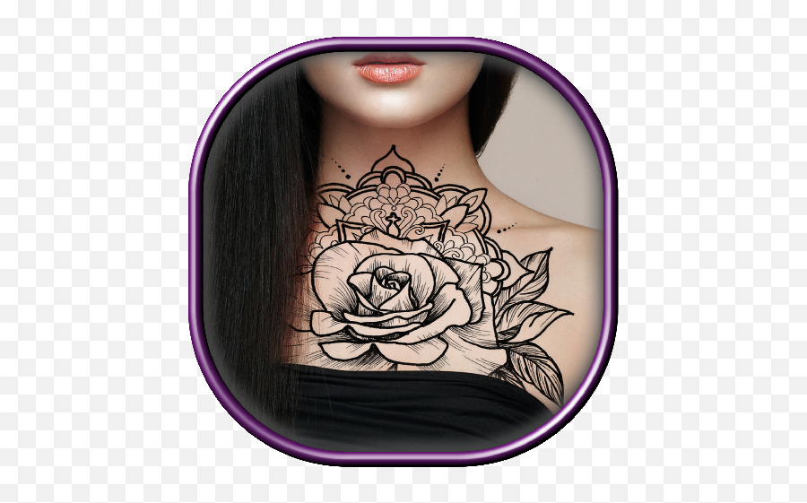 My Tattoo Name Photo Editor - Rose Mandala Coloring Pages Emoji,Emojis Tattoos