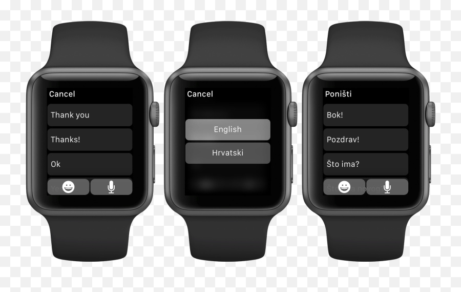 How To Customize Apple Watch Default Replies For Messages - Apple Watch Text Responses Emoji,Black Apple Emoji