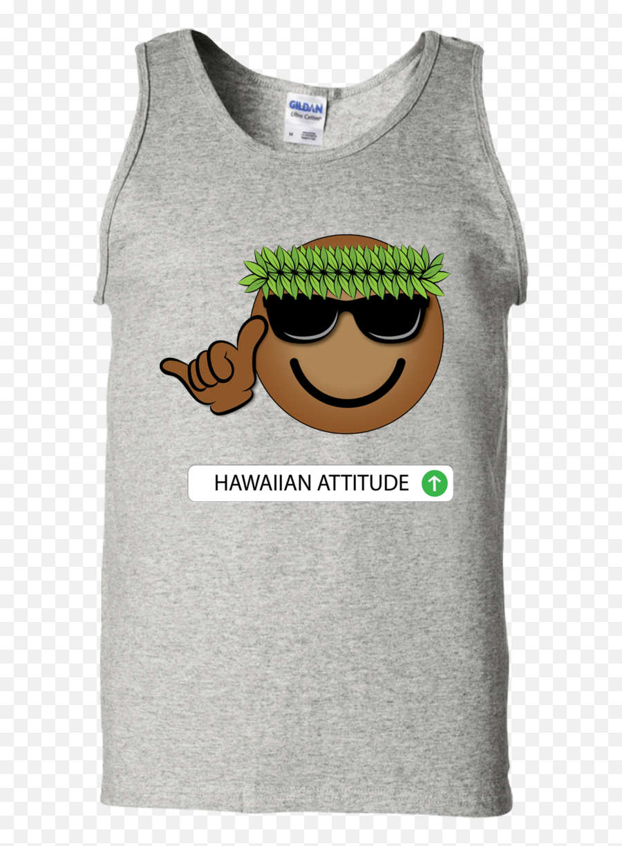 Ha Hawaiian Emoji 100 Cotton Tank Top,Shaka Emoji