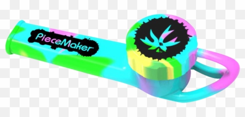 Piecemaker Karma Go Silicone Pipe - Plastic Emoji,Brown Twisty Emoji
