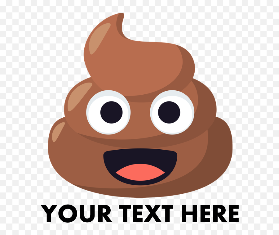 Emoji Poop Personalized Burp Cloth - Happy,Personalized Emoji