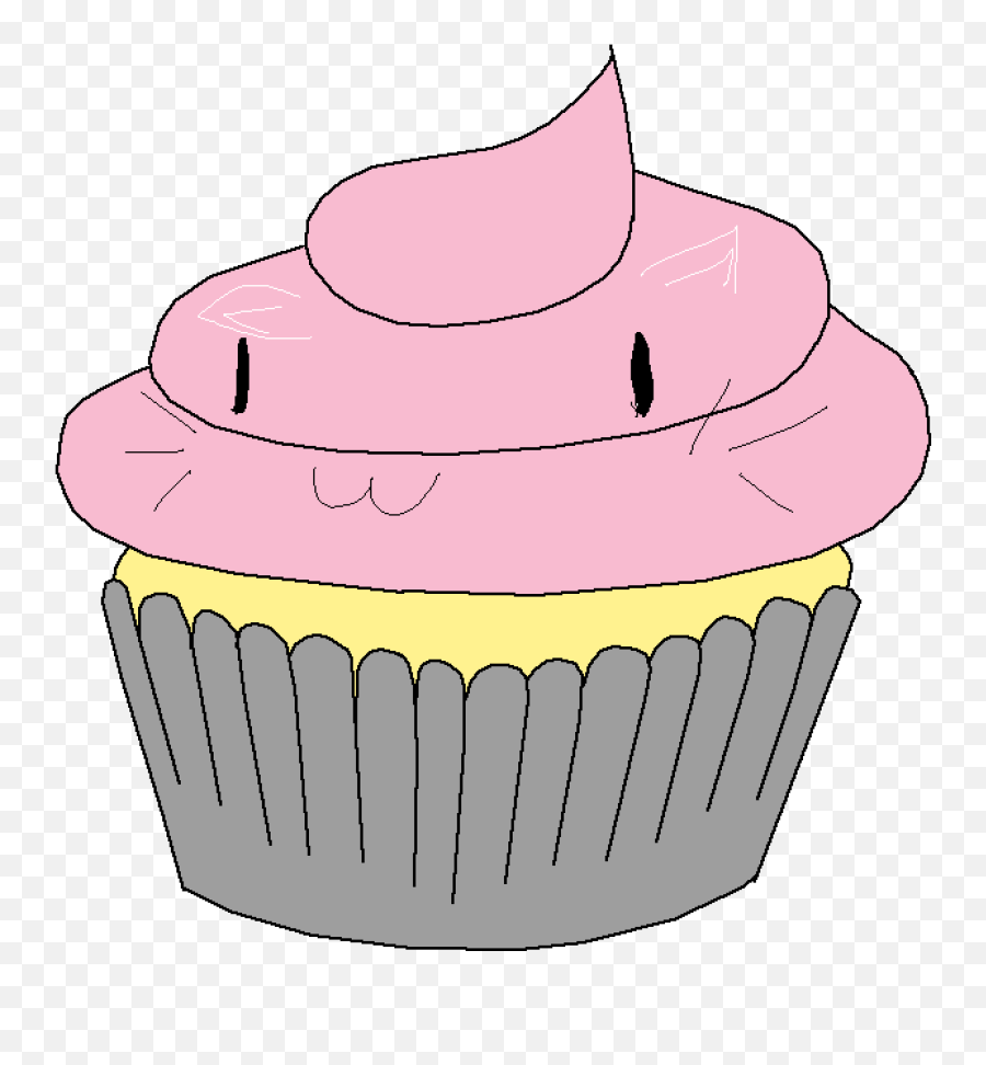Cupcake Clip Art Buttercream Portable Network Graphics - Cake Slice Drawing Transparent Emoji,Where To Buy Emoji Cupcakes
