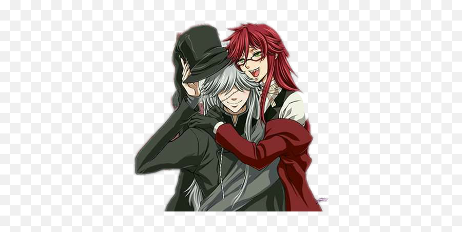 Grell Undertale Anime Sticker - Black Butler Wallpaper Undertaker And Grell Emoji,Grell Sutcliff Emojis