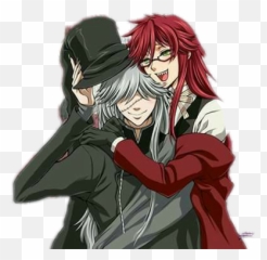 Grell Undertale Anime Sticker - Black Butler Wallpaper Undertaker And Grell Emoji,Grell Sutcliff Emojis