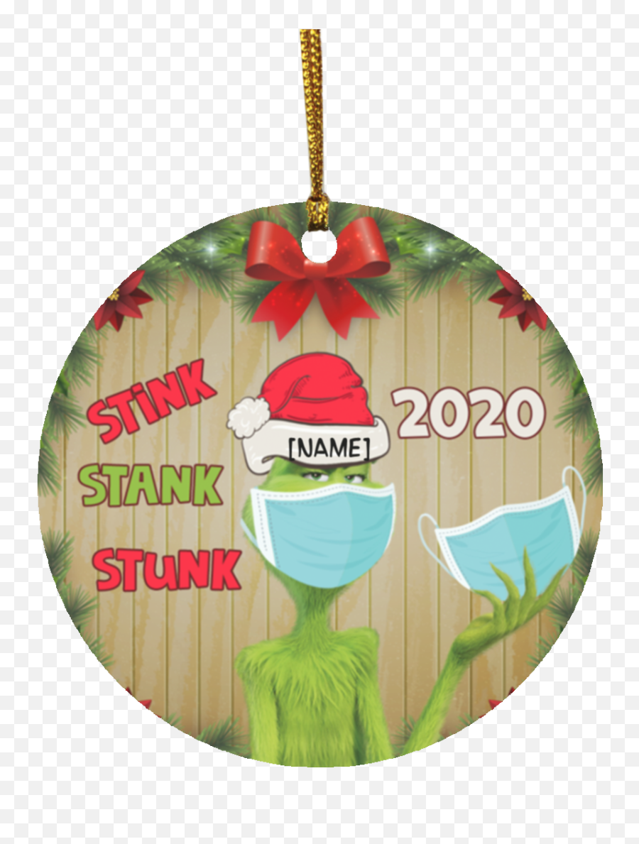 Moonsteps Grinch Christmas Hanging Ornamentspersonalize - Grinch Stole Christmas Decorations 2020 Emoji,Emojis Navidenos