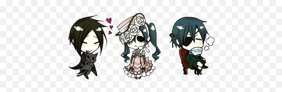 Pin - Transparent Black Butler Chibi Emoji,Sebastian Emoticons Black Butler