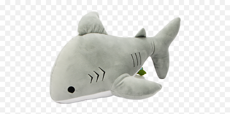 China Grey Plush Shark China Grey - Great White Shark Emoji,How To Make A Shark Emoji