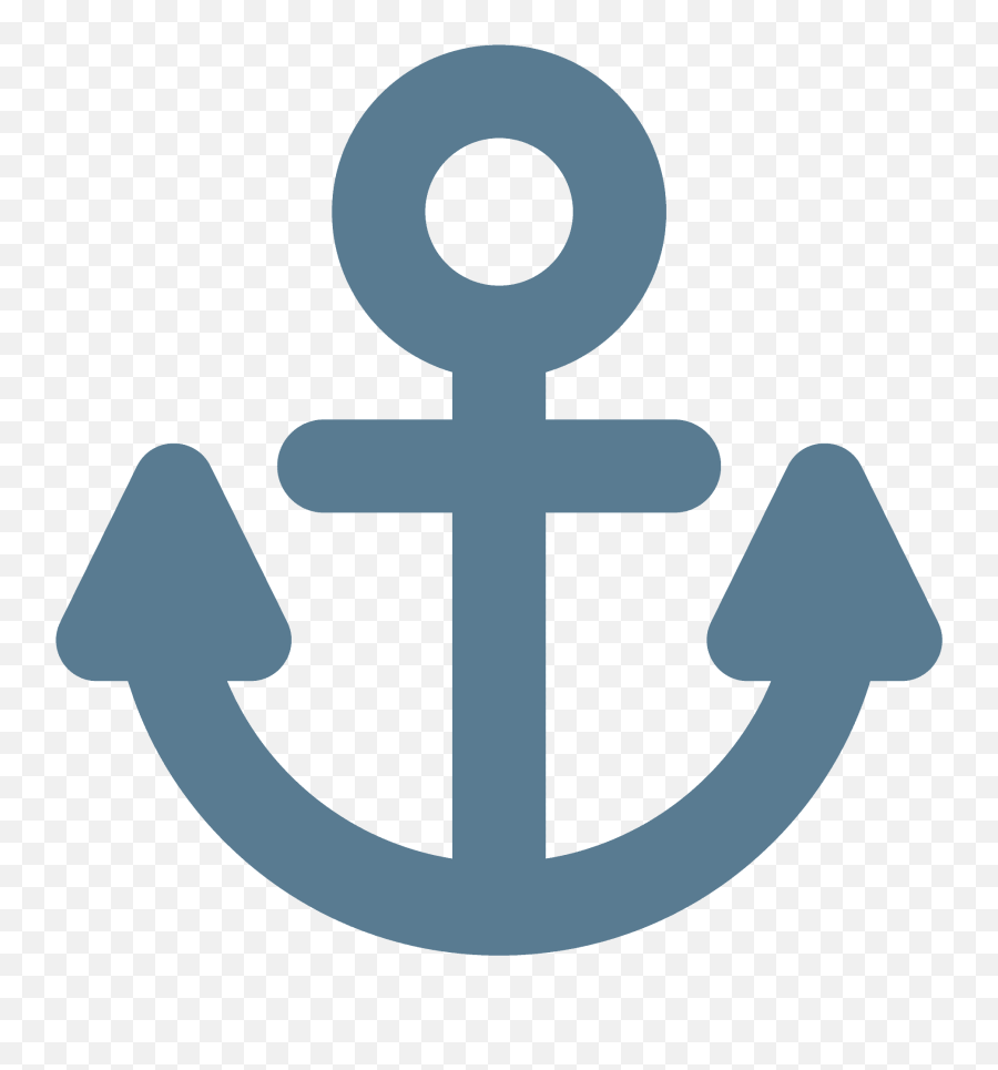 Anchor - Blue Anchor Icon Png Emoji,Comet Emoji