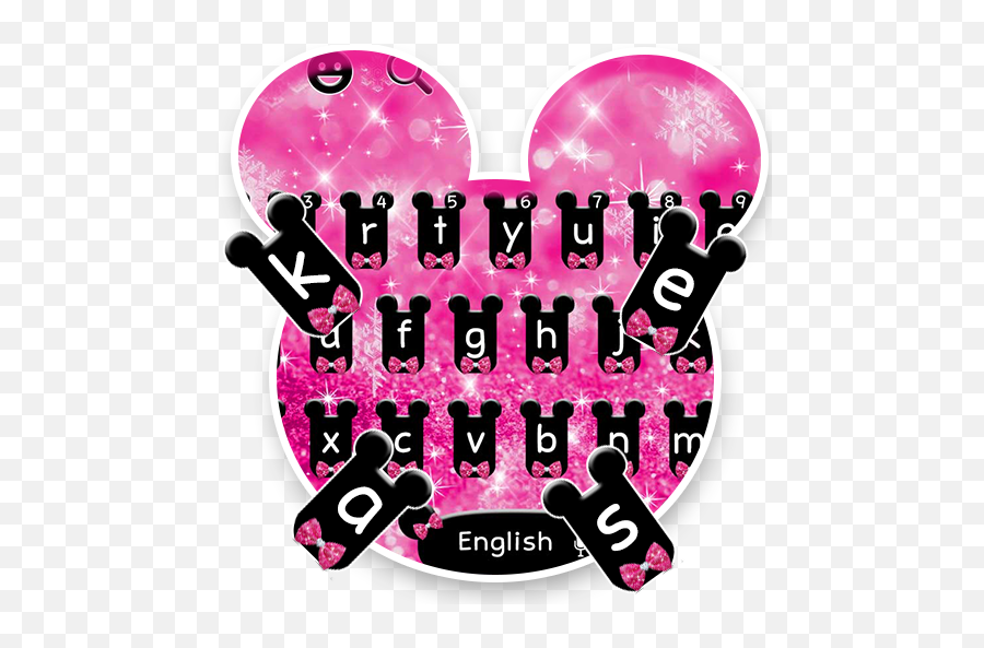 Pink Cute Bowknot Keyboard Theme - Girly Emoji,Cute Friend Emoji Themes