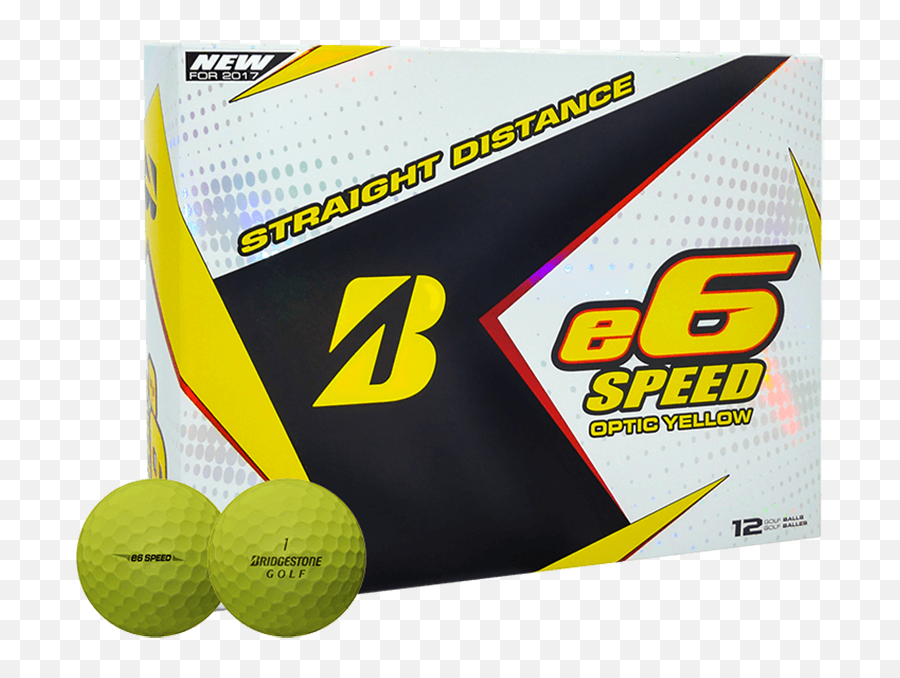 Bridgestone E6 Speed Yellow Golf Balls - Personalized Emoji,Sport Balls Emojis