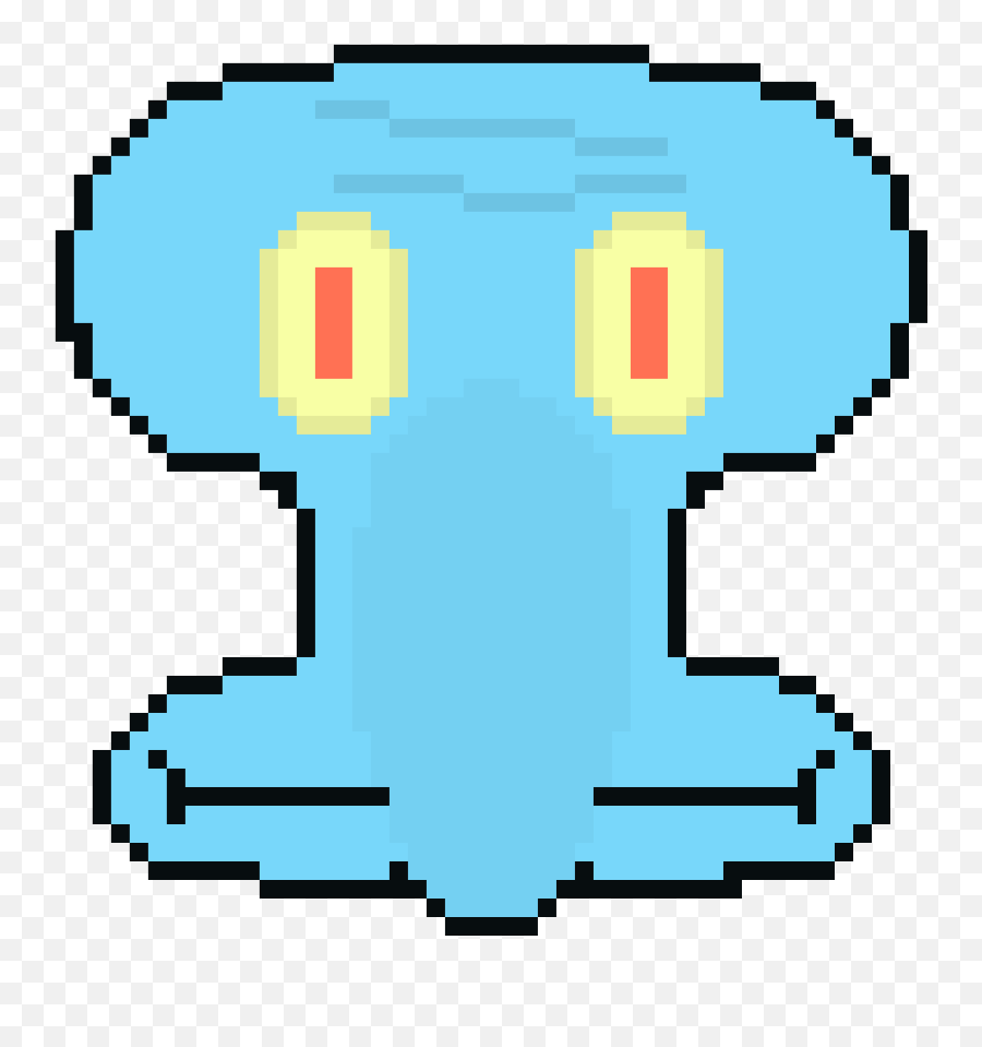 Squidward Pixel Art Maker - Transparent Sans Undertale Head Emoji,Squidward Text Emoticon