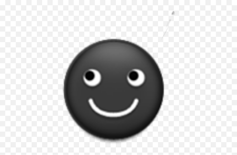 Black Moon Emoji Face Sticker - Happy,Black Moon Face Emoji