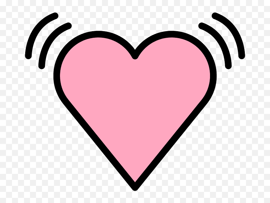 Beating Heart Emoji Clipart - Girly,Heart Emoji\