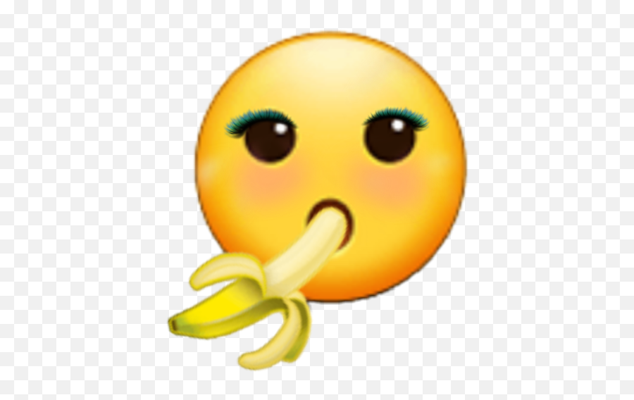 Idol Emoji Eat Sticker - Happy,Banana Emoji