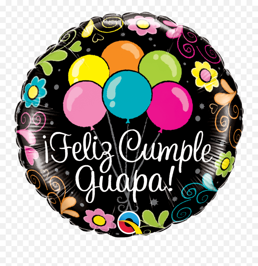 Globo Feliz Cumpleaños Guapa De 45 Cm - Feliz Cumple Guapa Emoji,Feliz Cumplea?os Emoji