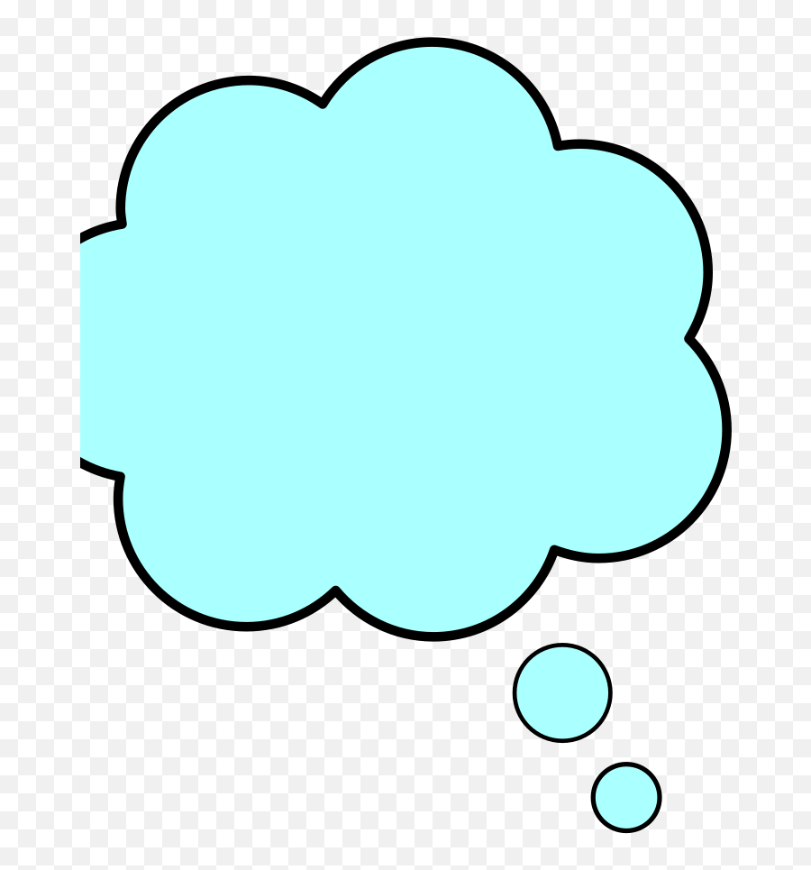 Blue Thought Bubble Png Svg Clip Art For Web - Download Dot Emoji,Thought Bubble Emoji Png