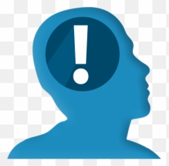 Head Profile With Exclamation Point - Concept Meaning Emoji,Emoji Exclamation Mark And Eyes