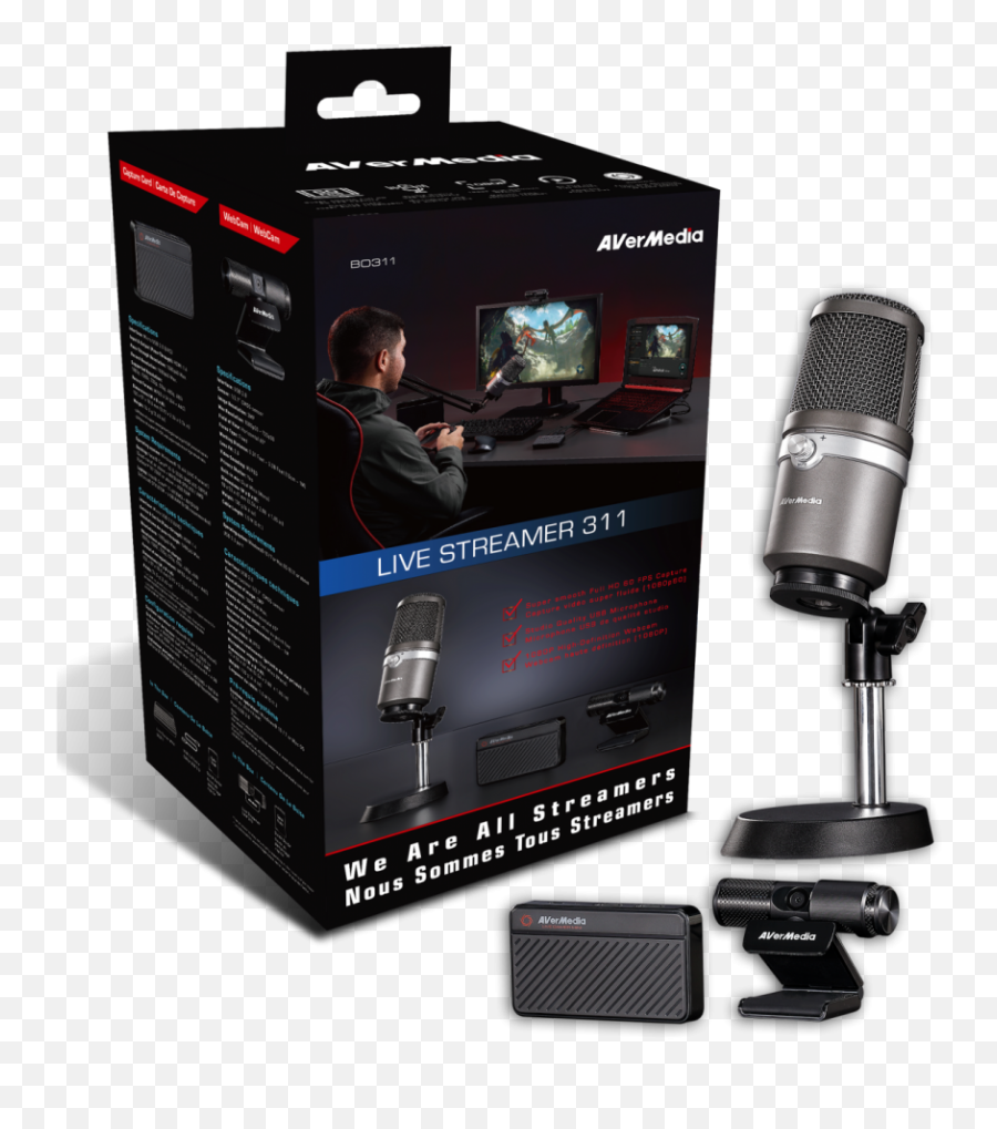 Live Streamer 311 Bundle Streaming Kit For Aspiring Content - Streaming Avermedia Bo311 Kit Live Streamer 311 Emoji,Starcraft 2 Emoticons